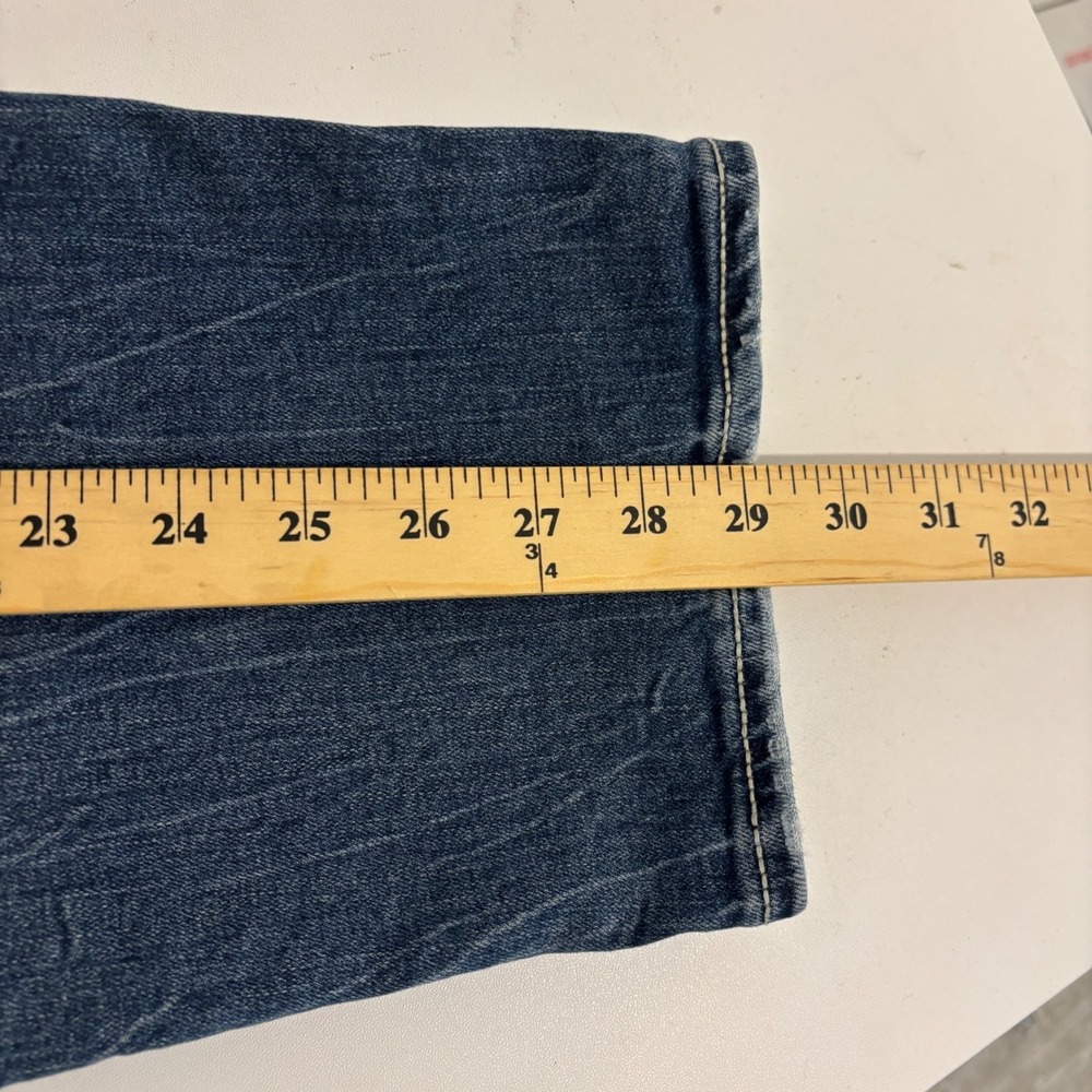 Vigoss Chelsea Boyfriend Blue Jeans Women 20 Distressed Embroidered Heritage - Picture 10 of 13